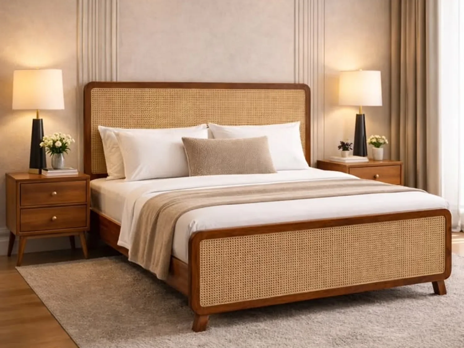 Hand-Carved Heritage Bedstead - Treescape Living Design TS-BED-47